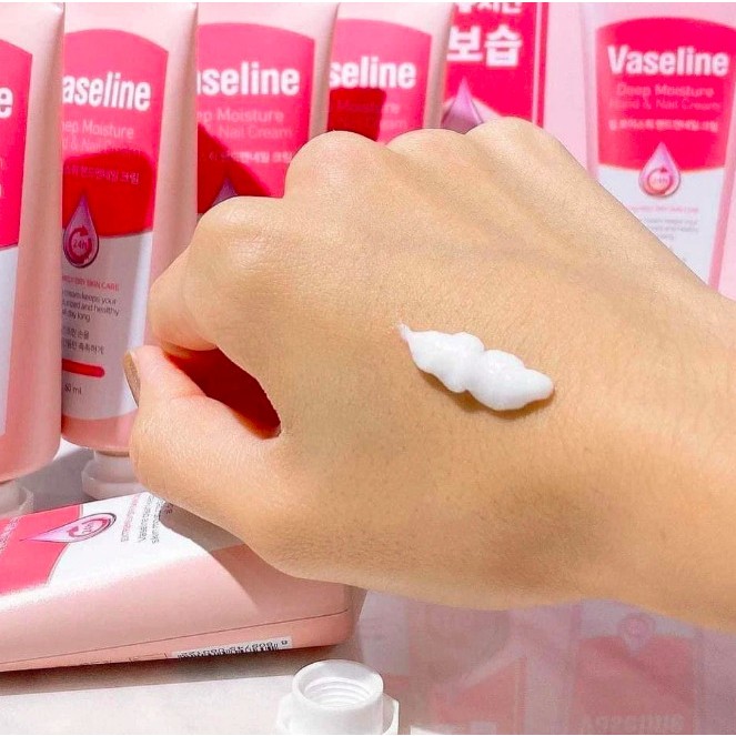 Kem Dưỡng Da Tay & Móng Tay Vaseline Deep Moisture Hand & Nail Cream 60ml