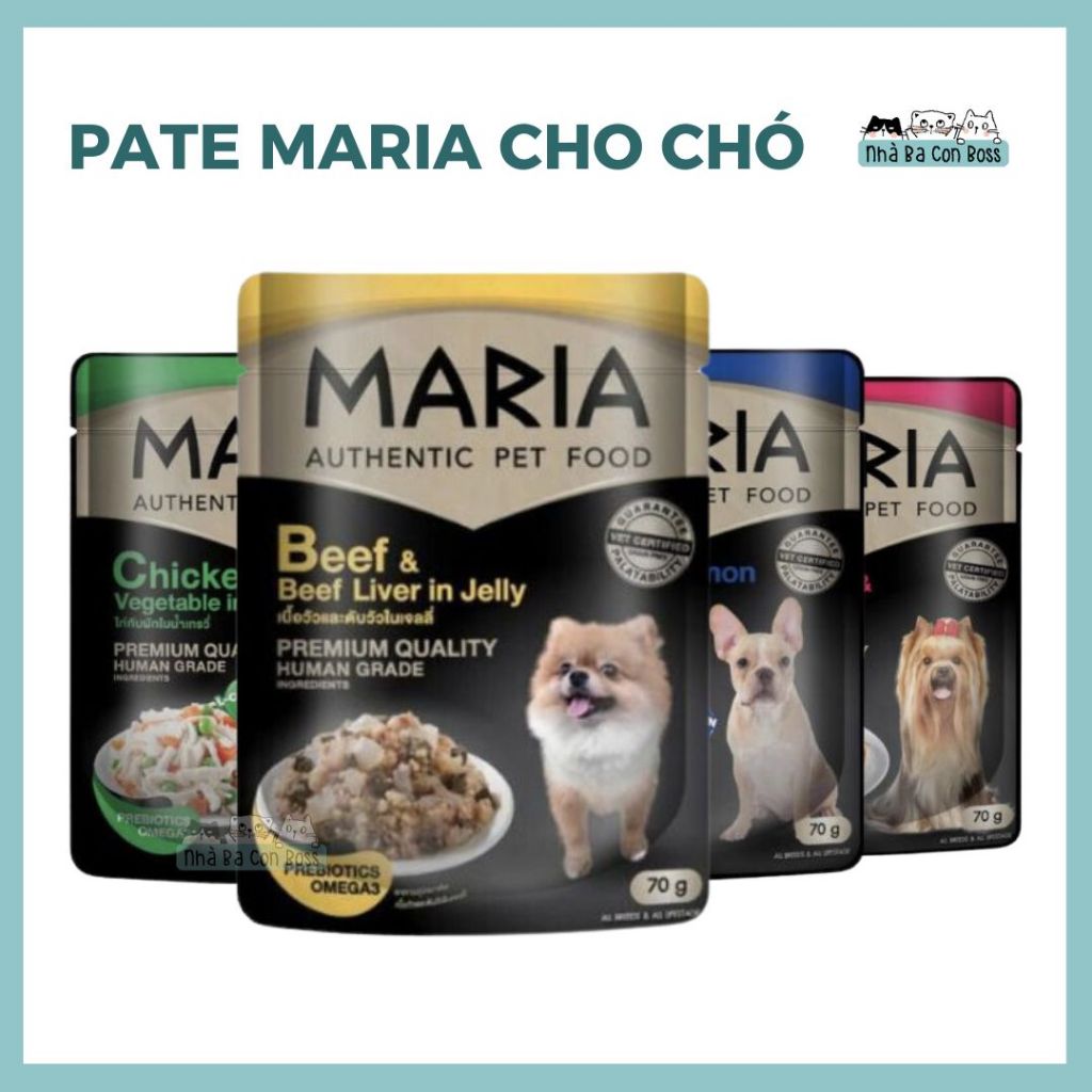 [Gói 70g] Pate Cao Cấp Cho Chó Maria