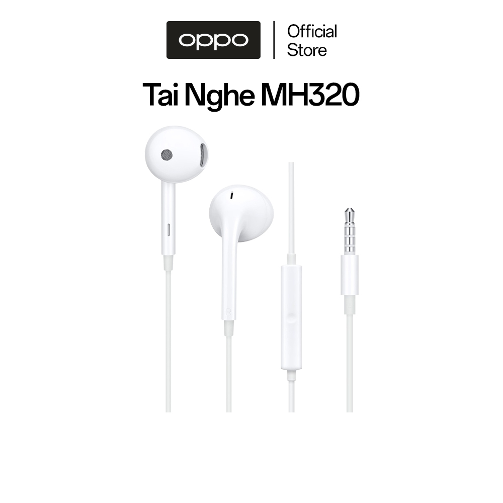 Tai Nghe Điện Thoại OPPO MH320 Có Mic Thoại Cổng 3.5mm - Hàng Chính Hãng