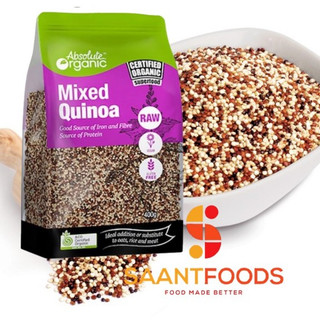Hạt Diêm Mạch Hữu Cơ Mixed Quinoa Absolute Organic 400gram