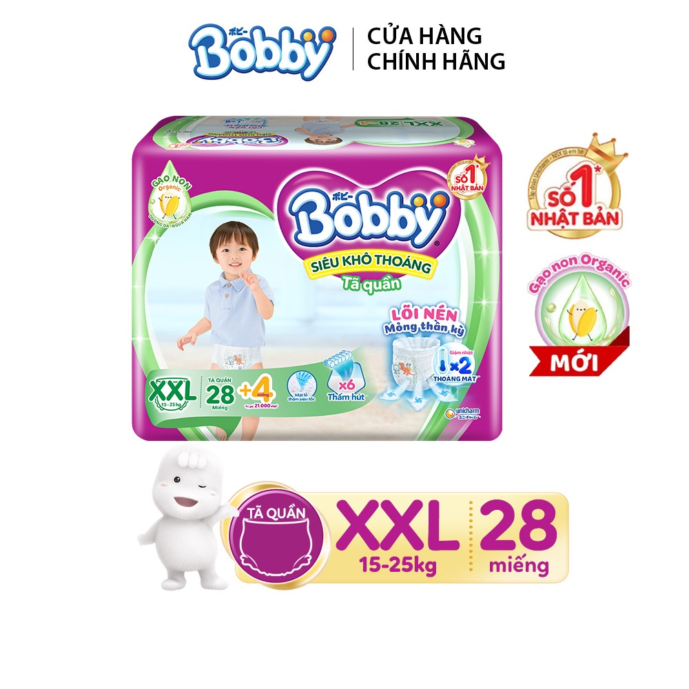 GIFT - Tã quần Bobby XXL28