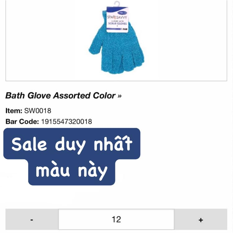 Găng Tay Tẩy Tế Bào Chết Èxfoliating Bath Gloves