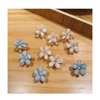 Set kẹp tóc hoa đá pha lê cứng cáp nhiều màu