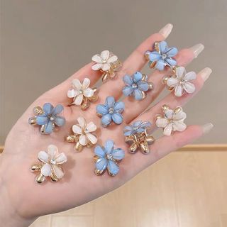 Set kẹp tóc hoa đá pha lê cứng cáp nhiều màu