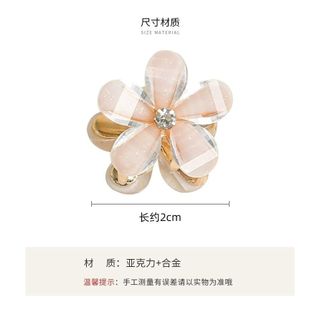 Set kẹp tóc hoa đá pha lê cứng cáp nhiều màu