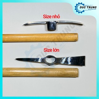 Cuốc chim đa năng 2 đầu, inox không gỉ cho làm vườn, nông nghiệp - 048