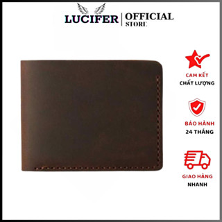 Ví Ngang/ Bóp Mini Da Bò Sáp Ngựa Điên Thời Trang 2024-Cam Kết Da Thật 100%-VN39