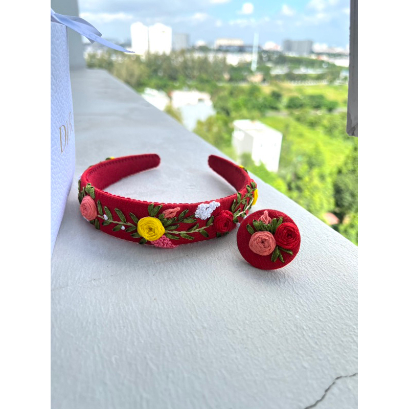 Cài tóc thêu Handmade by Chang