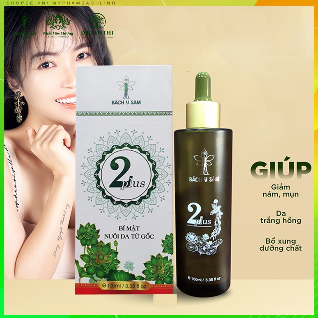 Bách Y sâm 2 Plus 100ML Chuyên Mụn Nám Lỗ Chân Lông To