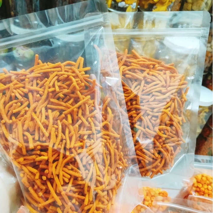 Bim bim que tăm đậu, bim bim tăm đậu hà lan, Snack Que Bim Tăm Thái, đồ ăn vặt hot, đồ ăn vặt 1k-QTD
