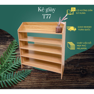 Kệ giày gỗ tủ giầy gỗ 5 tầng kệ đựng giày dép chất liệu mdf hiện đại