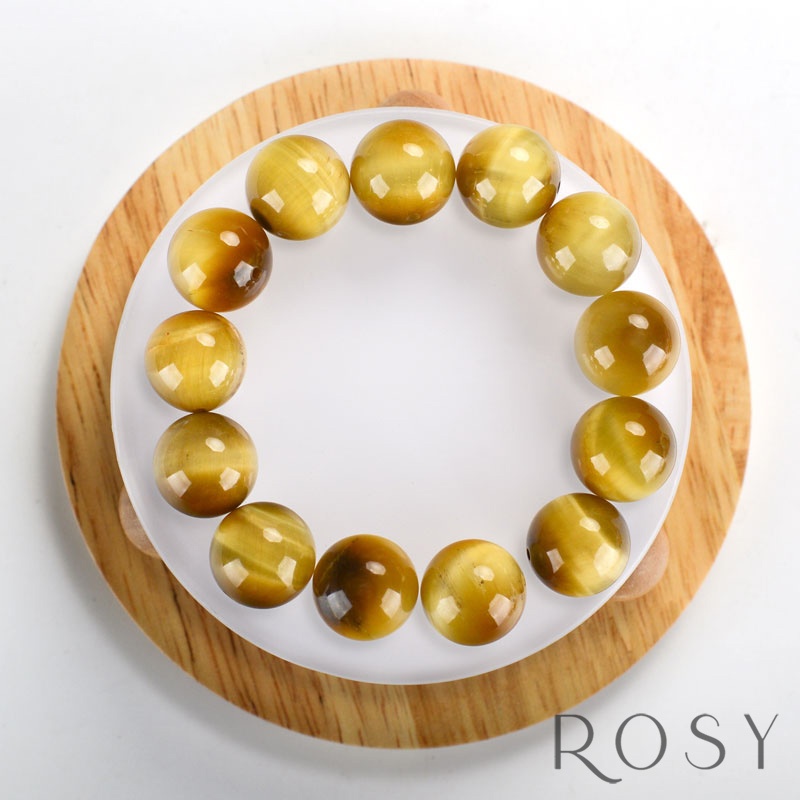 Hạt đá phong thủy mắt hổ thiên nhiên thật 100% vàng, xanh đen  chuỗi hạt xâu vòng tay DIY