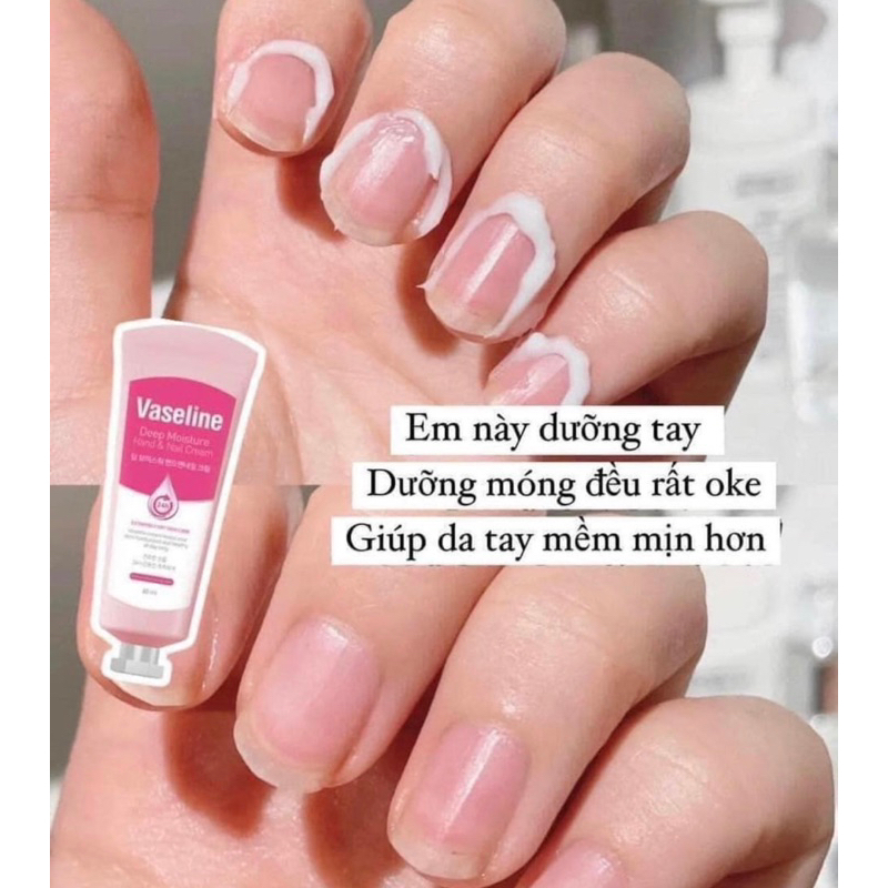 Kem Dưỡng Da Tay & Móng Tay Vaseline Deep Moisture Hand & Nail Cream 60ml