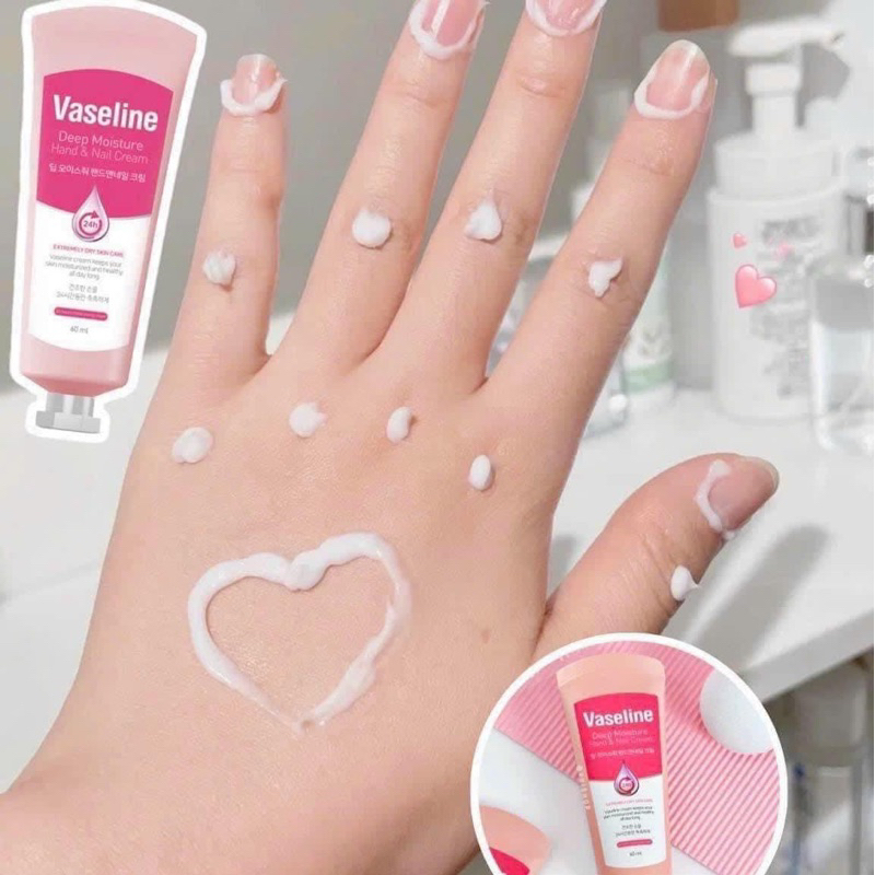 Kem Dưỡng Da Tay & Móng Tay Vaseline Deep Moisture Hand & Nail Cream 60ml