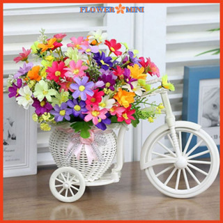 Xe Đạp Hoa Giả Cắm Sẵn Trang Trí Nhà Cửa, Để Kệ Tủ Phòng Khách, Bàn Học, Bàn Làm Việc Cửa Hàng XH-01