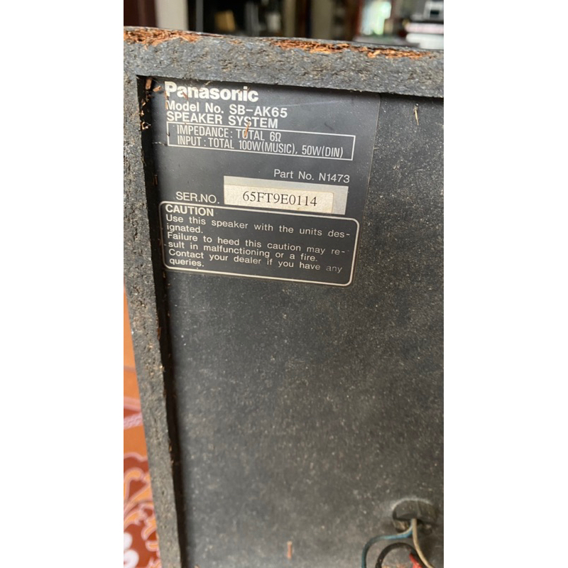 Đôi loa Khủng Panasonic AK65 200W 6omh super Woofer bass- hàng Thanh lý nội địa zin