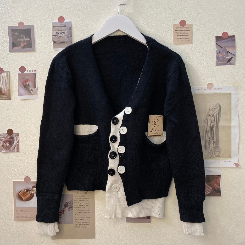 Áo khoác len Cardigan 2Hand dáng ngắn nhiều mẫu mã