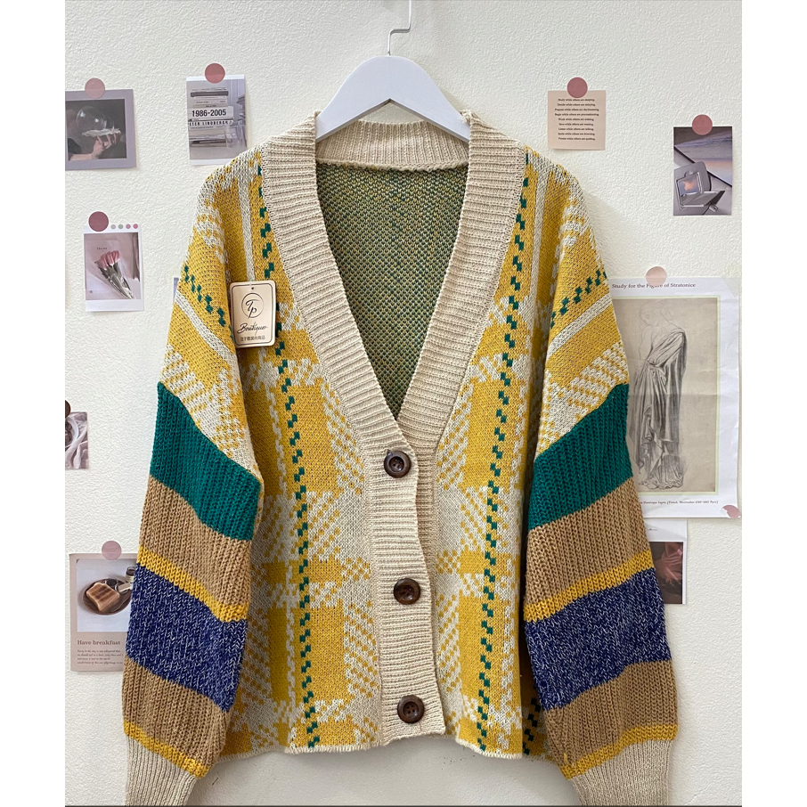 Áo khoác len Cardigan 2Hand dáng ngắn nhiều mẫu mã