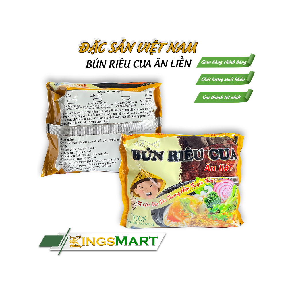 Bún riêu cua đồng - Thương hiệu KHÁNH THỌ - Đặc sản Hải Phòng - Kingsmart