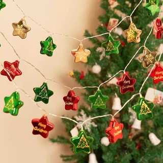 Dây đèn led trang trí hình Lát chanh/ Ngôi sao/ Hình quả cầu- dùng pin AA