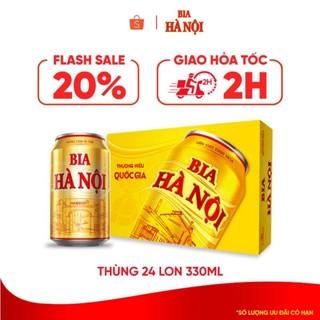Bia hà nội thùng 24 lon chai 330ml
