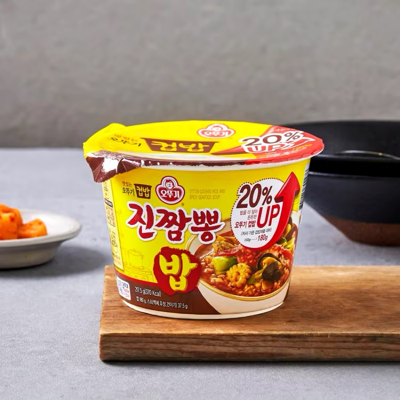 Cơm ăn liền hàn quốc jinjjamppong ottogi 오뚜기 컵밥 진짬뽕밥 217.5g