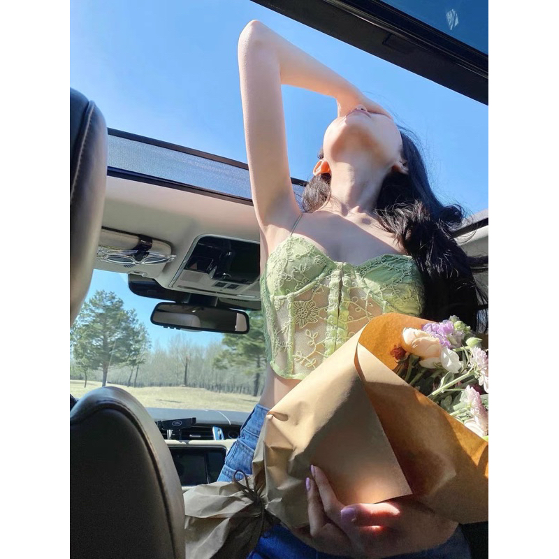 𝐚𝐥𝐥𝐮𝐰𝐚𝐧𝐭 𝐬𝐡𝐨𝐩 • áo corset ren ZA.RA lace top