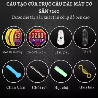 TRỤC CÂU ĐÀI 3260 BUỘC SẴN GIÁ SIÊU RẺ