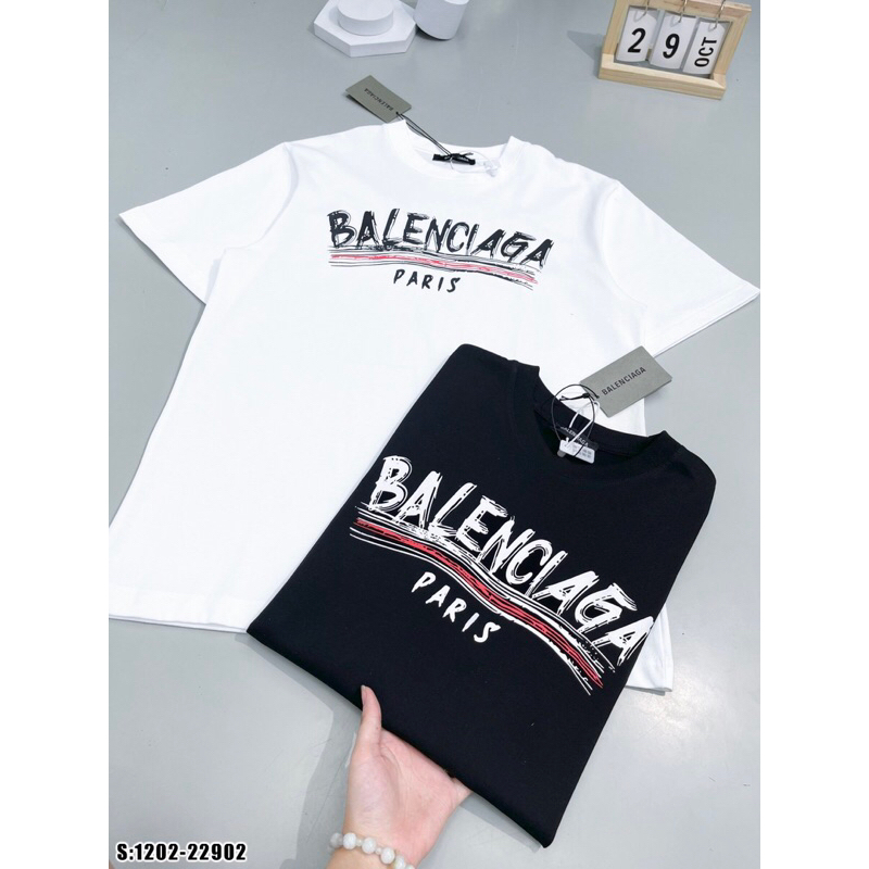 Áo thun nam nữ balenciiaga lên đồ chất hơn nước cất. ảnh thật_1202