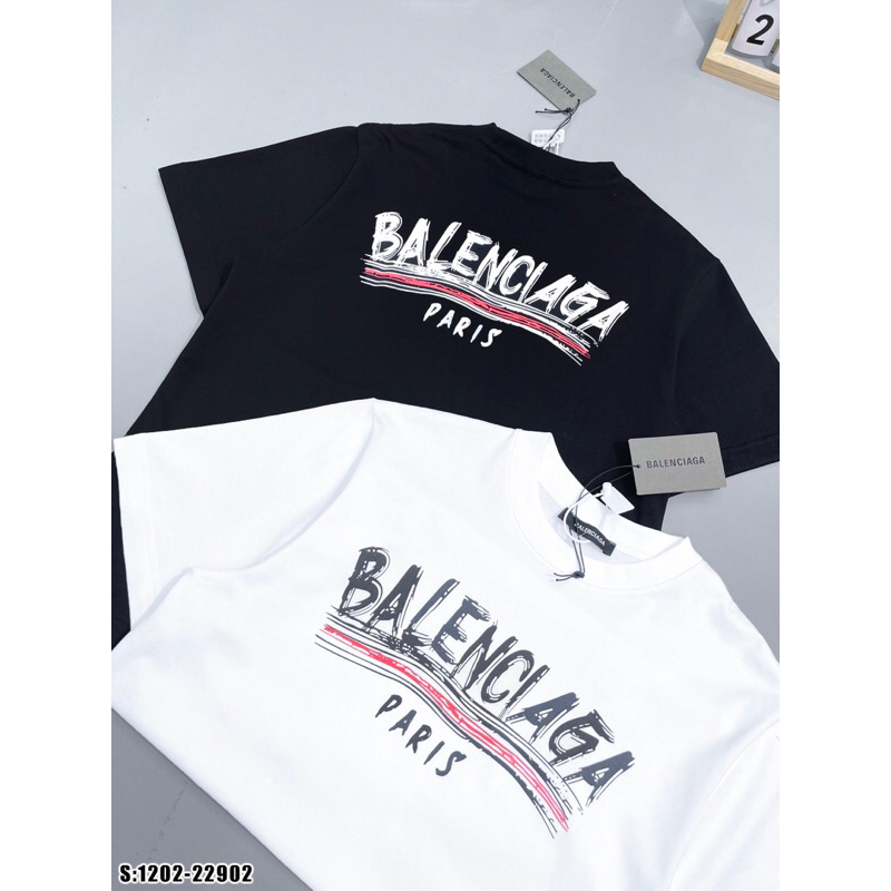 Áo thun nam nữ balenciiaga lên đồ chất hơn nước cất. ảnh thật_1202
