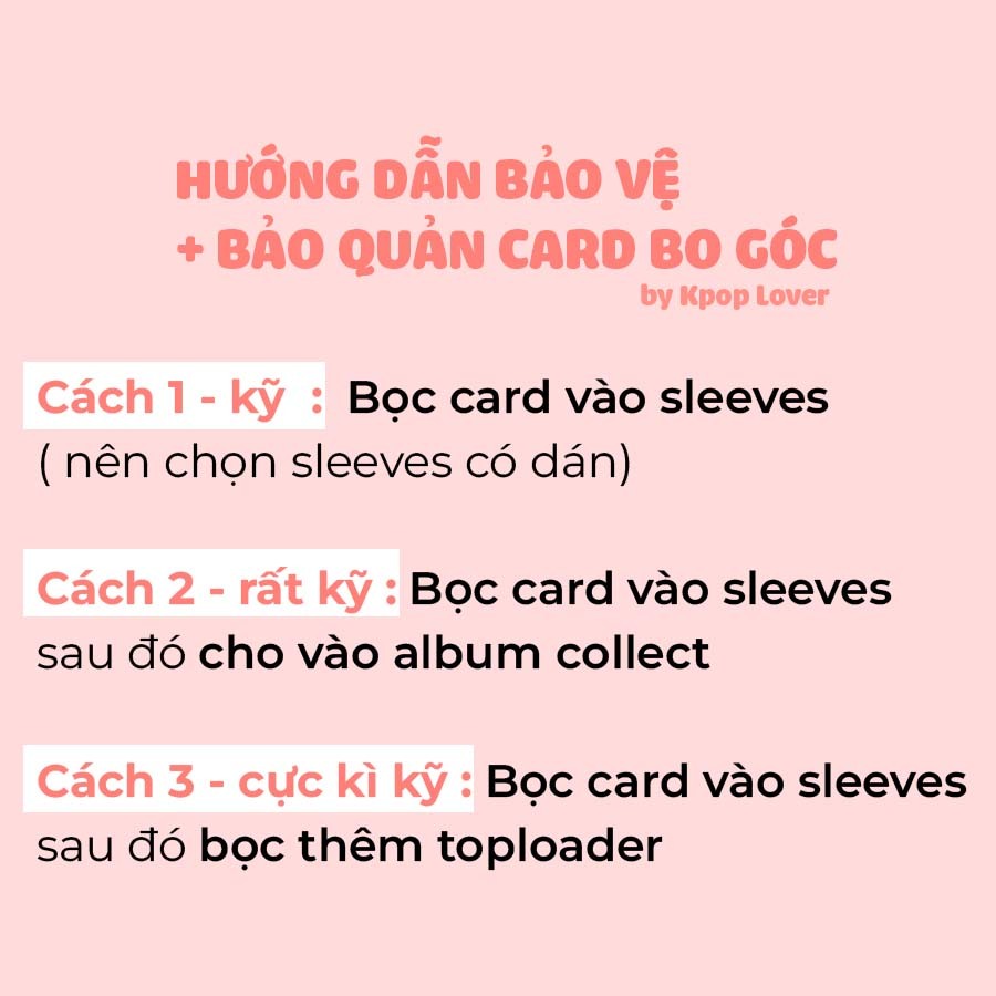 SET 8 CARD BO GÓC thành viên TF Family - TF Gia Tộc