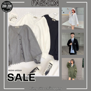 Áo Khoác Nỉ Cardigan Hàn Trơn Form Rộng Ulzzang (Ảnh thật)