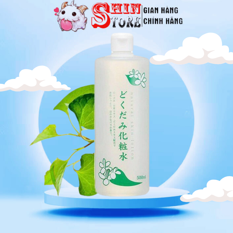 Nước hoa hồng diếp cá Chinoshio Dokudami Natural Skin Lotion 500ml nhật bản