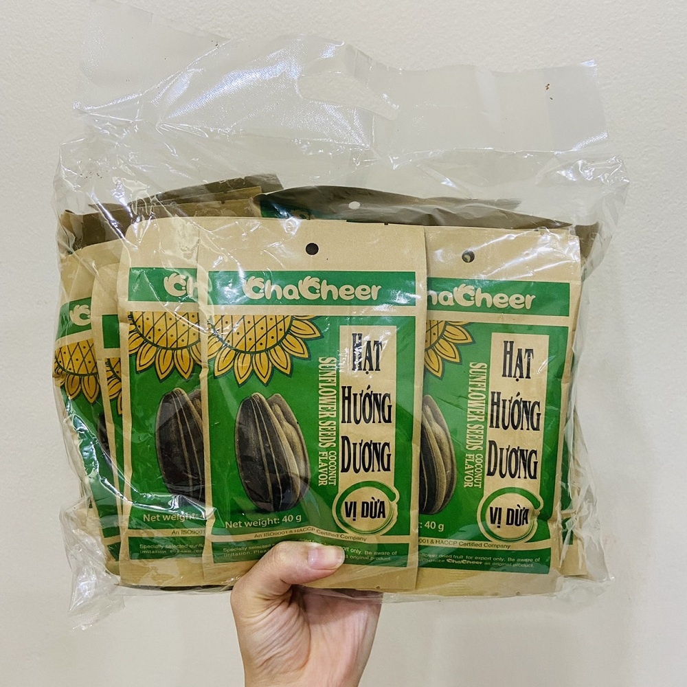 Hạt hướng dương vị dừa, Gói 80G hạt hướng dương tẩm vị dừa thơm ngon - HDD