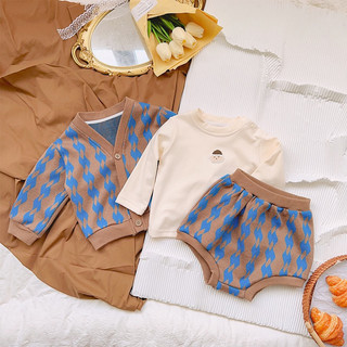 •HÀNG ORDER• Set 3 chi tiết (áo nỉ, áo cadigan, quần bí) phong cách hàn quốc cho bé 💌