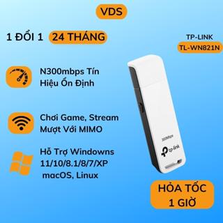  USB Wifi TP Link TL-WN821N Chuẩn N 300Mbps - Usb thu wifi cho pc laptop chính hãng TPLink - VDS Shop 