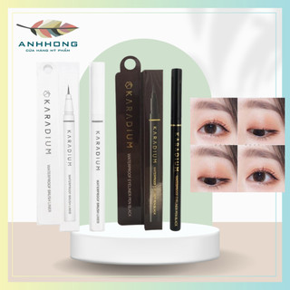 Bút Dạ Kẻ Mắt Karadium Vỏ Trắng siêu mảnh - Dạ Vỏ Đen nét to