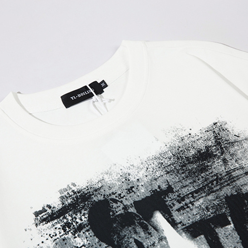 Áo Thun Unisex Ngắn Tay Cổ Tròn In Vệt Sơn Phong Cách Ulzzang Thời Trang Zenkonu TOP NAM 298