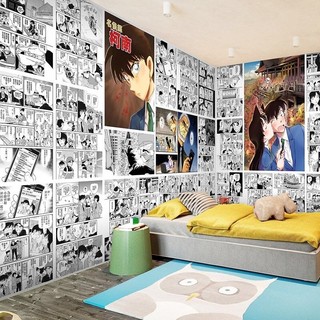 [Tặng 10 tờ] 100 Tờ Tranh Dán Tường Anime Thám Tử Lừng Danh Conan Decor Trang Trí Phòng