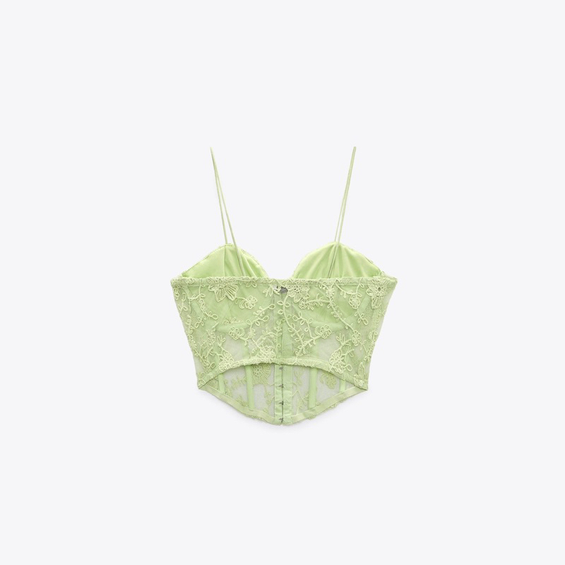 𝐚𝐥𝐥𝐮𝐰𝐚𝐧𝐭 𝐬𝐡𝐨𝐩 • áo corset ren ZA.RA lace top