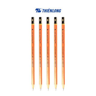 Bút chì mỹ thuật chuyên nghiệp, bút chì lục giác phác thảo phiên bản cao cấp Thiên Long 5B GP-024 - Độ đậm chuẩn