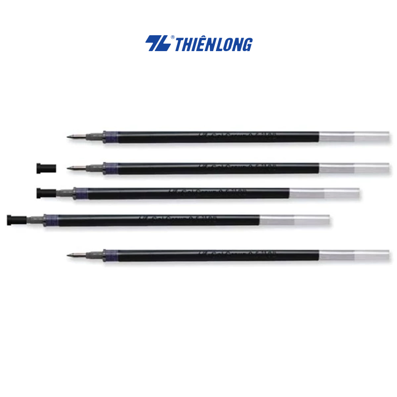  Combo 24 Ruột bút Gel Thiên Long mực đẹp không lem viết trơn êm thay ruột cho bút gel đậy nắp GR-01 