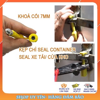 Hộp 20 cái Khoá Niêm Phong Cối 7mm hàng nhập, seal Container, Xe tải, cửa kho, niêm tạm, đã in seri
