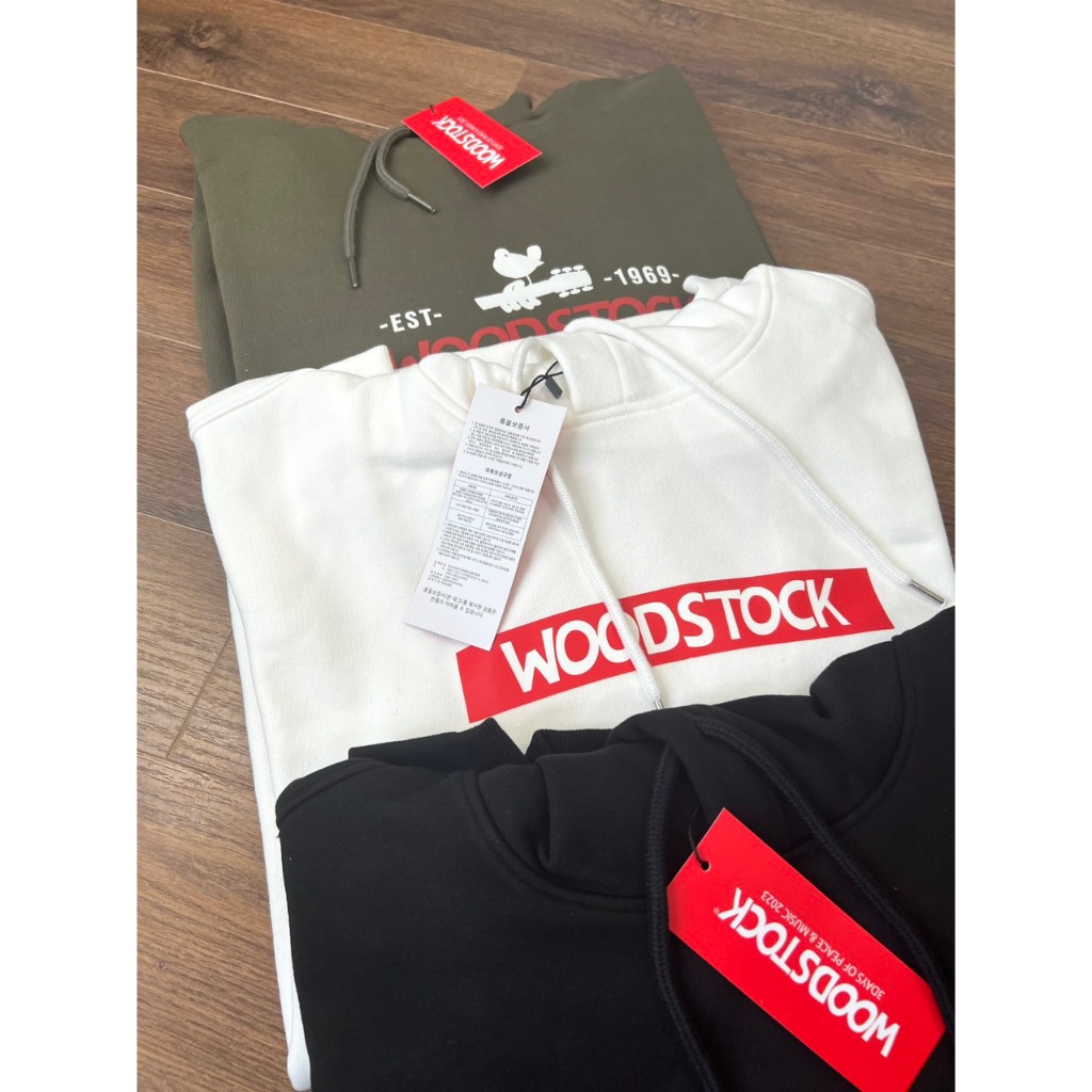 Áo hoodie Nam Woodstock áo nỉ chòng đầu da cá Unisex Nam Nữ vnxk 4mau ấm ấp thoải mái