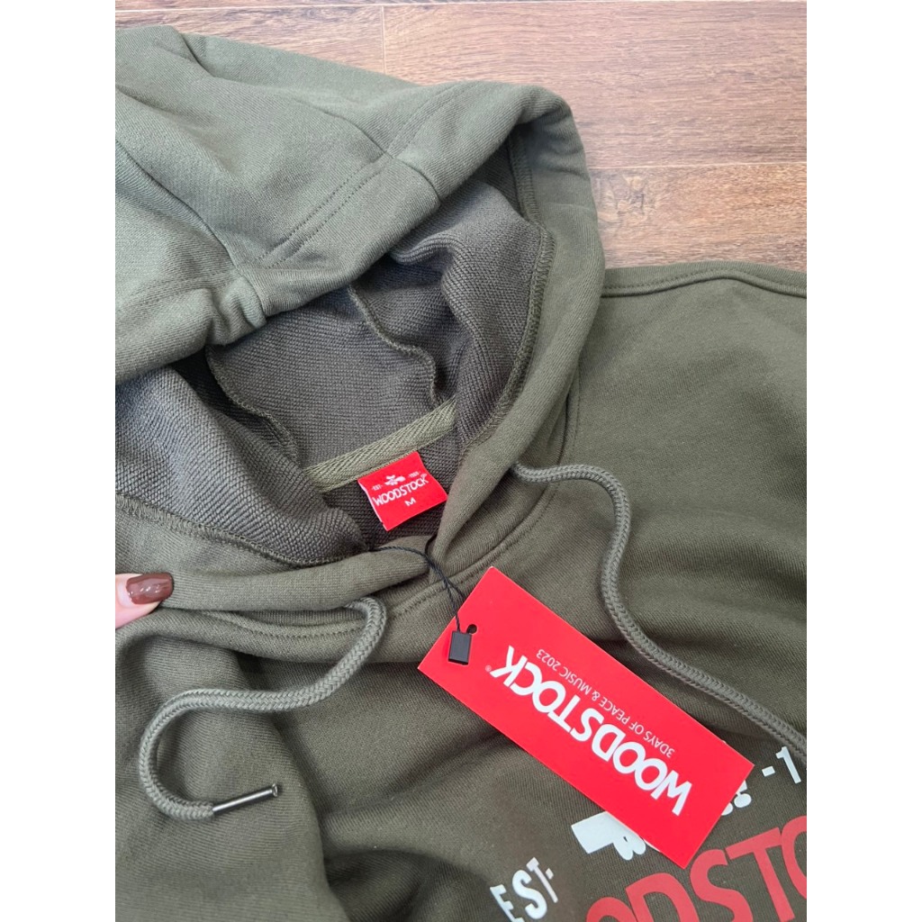 Áo hoodie Nam Woodstock áo nỉ chòng đầu da cá Unisex Nam Nữ vnxk 4mau ấm ấp thoải mái