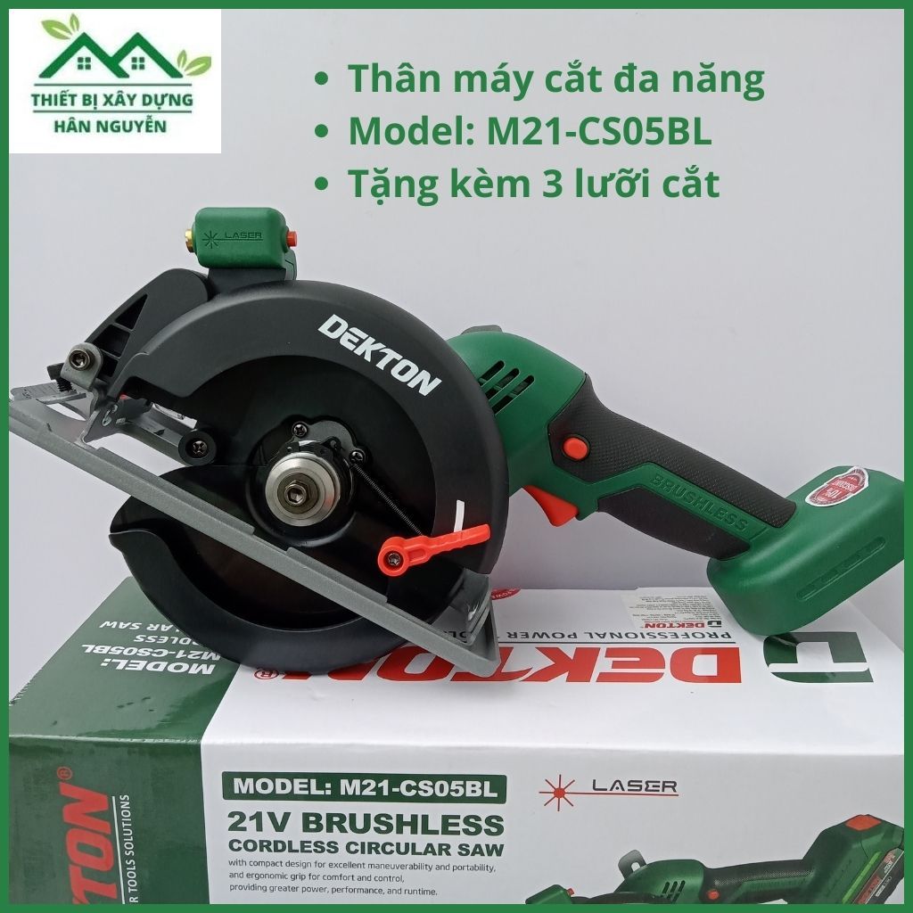 Thân máy cắt đa năng Dekton M21-CS05BL,chuyên cắt gỗ,sắt,gạch,Tặng kèm 3 lưỡi cắt