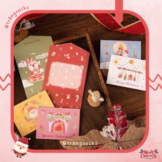 Thiệp Noel Giáng Sinh dễ thương hình bao thư