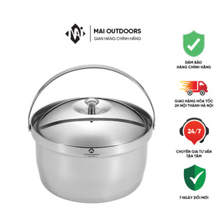 Nồi cơm thép không gỉ 3 lớp 3-4 người Campingmoon CC-21