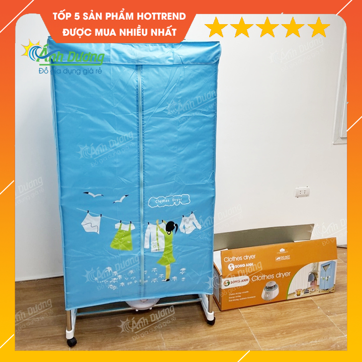 Tủ sấy quần áo 𝑪𝒍𝒐𝒕𝒉𝒆𝒔 𝑫𝒓𝒚𝒆𝒓, Máy sấy quần áo nhanh khô có bảo hành 12 tháng
