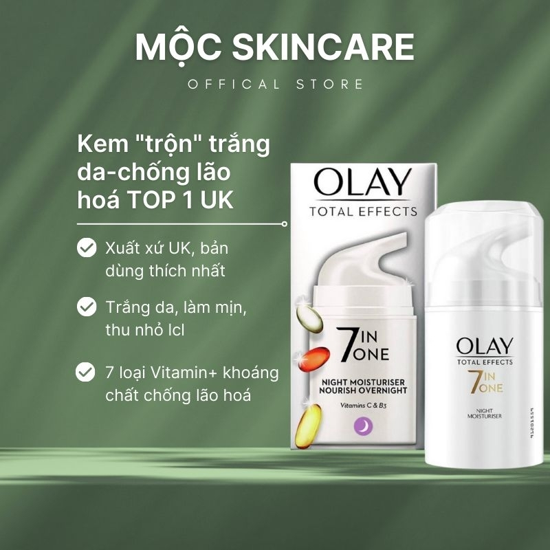 Kem Dưỡng Olay Total Effects 7 In 1 Ngày Và Đêm 50ml chống lão hóa, sáng da chống lão hóa